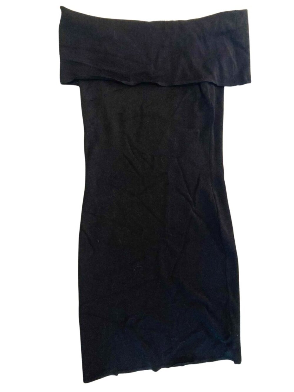 Gorgeous off-the-shoulder Club Monaco midi cocktail dress in black, US M.
